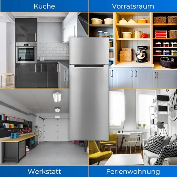 Exquisit Kühl-Gefrierkombination KGC5270-45-040E inoxlook | Nutzinhalt: 206 L | 4-Sterne-Gefrieren | Türanschlag wechselbar | Standgerät – Bild 5