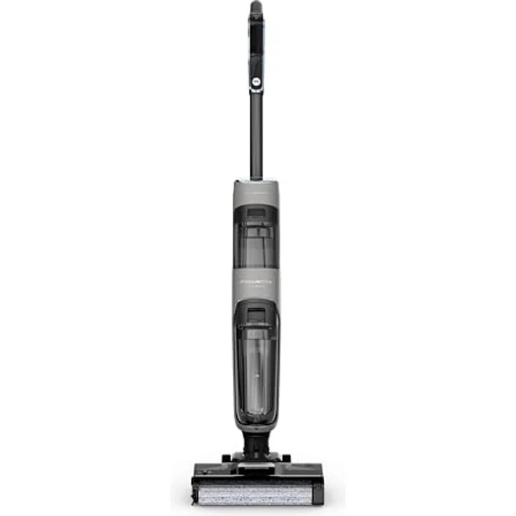 Rowenta X-Clean 4 kabelloser Nass- und Trockenstaubsauger, zeitsparende 2-in-1 Reinigung mit Saugen und Wischen, intelligente Schmutzerkennung, extra-lange Laufzeit, Grau – Bild 2