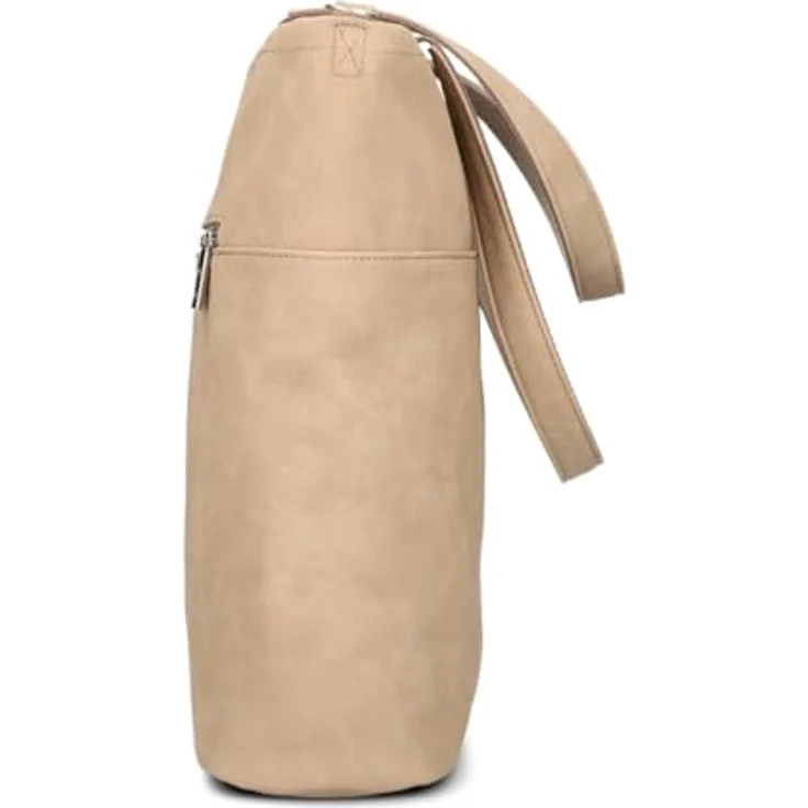 Zwei Mademoiselle.M Shopper Tasche, 37 cm, aus 100% Polyurethan, gelb – Bild 4