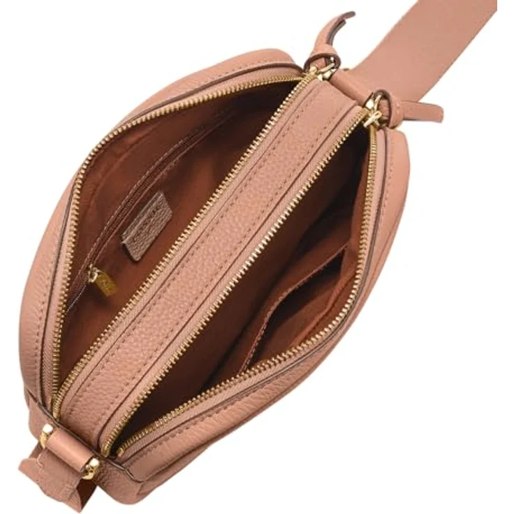 Fossil Danni Umhängetasche aus 100% Leder, 23 cm, rosa – Bild 3
