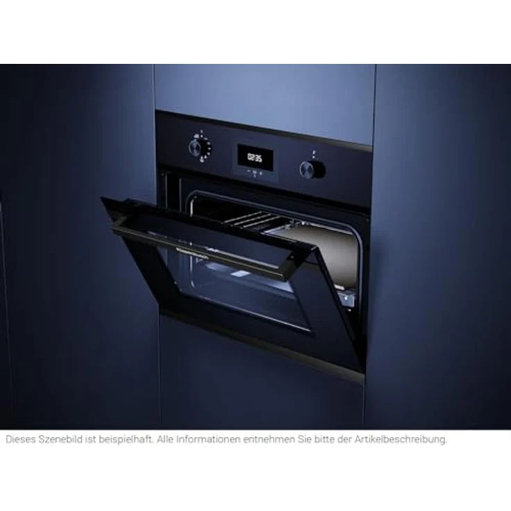 KÜPPERSBUSCH CBP 6332.0 S2 K-Series.3 Pyrolyse Compact Pizza-Backofen Schwarz/Black Chrome, 7 Backofenfunktionen + 3 Back-Spezialfunktionen, Pyrolyse Selbstreinigung, multitherm plus-Heißluft, 340° C Pizza Funktion, Inklusive Designkit in Black Chrome – Bild 5