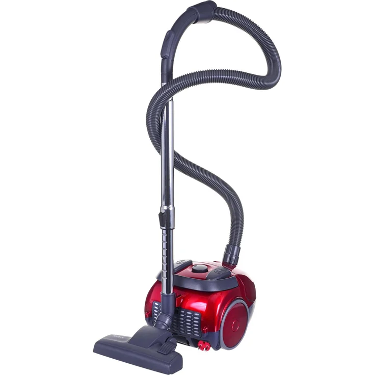 Brock Electronics BVC 5002 RD, beutelloser Trommelstaubsauger mit 700 W, 1,5 l Behälter, 76 dB, fünf Saugstufen