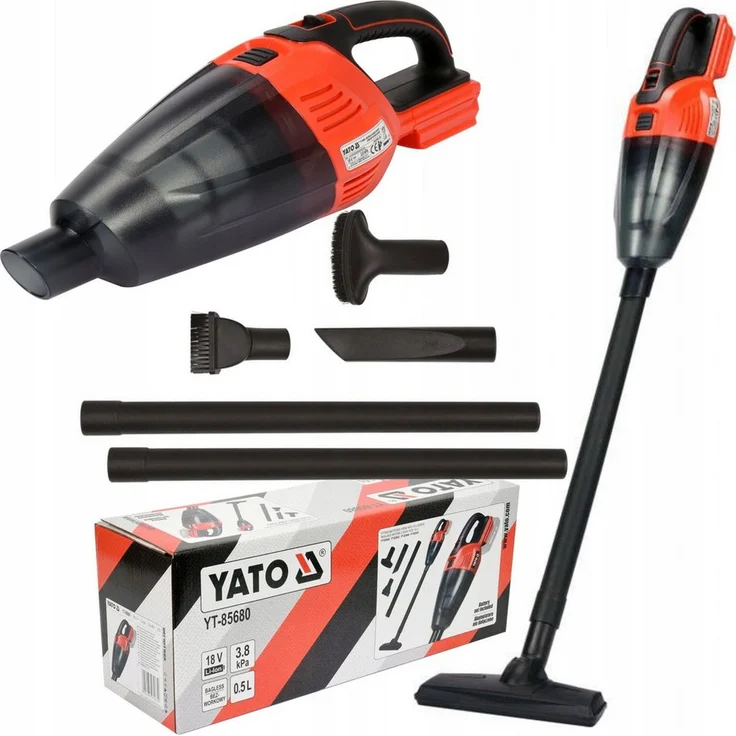 Yato Akku-Handstaubsauger YV-1835, kabelloser 18V Handstaubsauger mit 0,5L Staubbehälter, ohne Batterie, ohne Sack – Bild 1