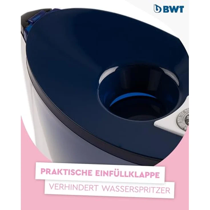 BWT Aqualizer Home Tischwasserfilter, Blaue Kunststofffilter mit Magnesium-Technologie, spülmaschinentauglich, ergonomisches Design – Bild 5