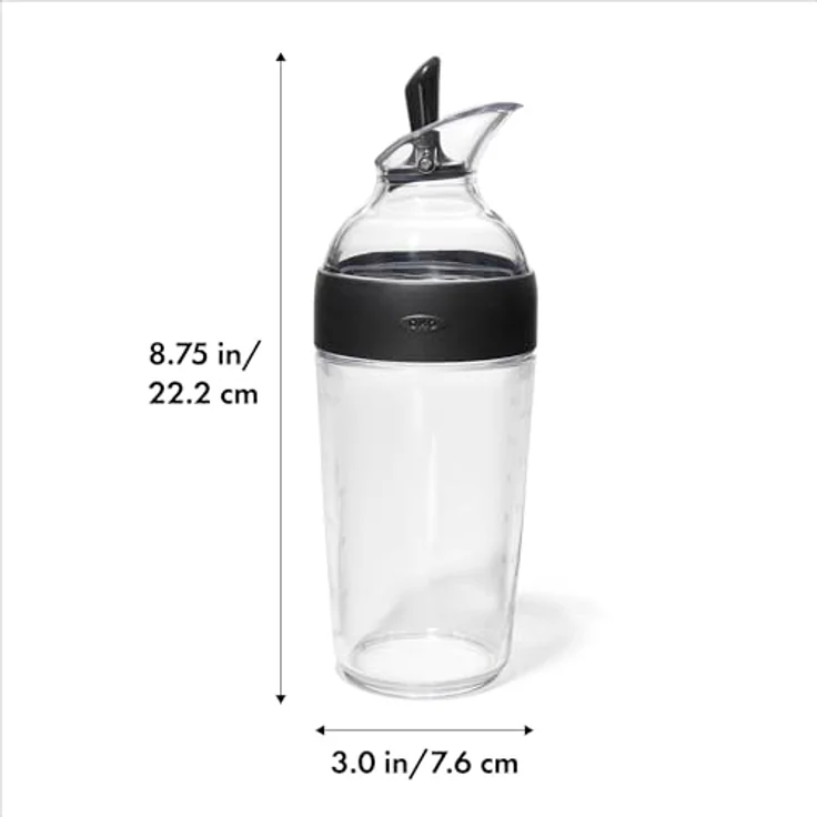 OXO Good Grips Kleiner Salatdressing-Shaker, Schwarz, 350ml – Bild 3