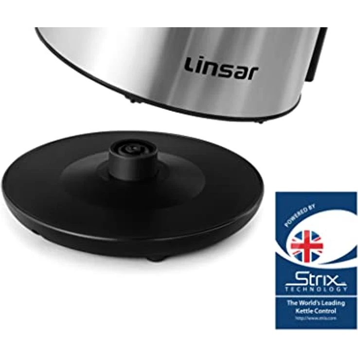 Linsar - Wasserkocher - Edelstahl-Optik - 1,7 Liter - Mit Touchfunktion, Warmhaltefunktion, 5 Temperatur-Einstellungen, Kalkfilter, Abschaltautomatik und digitaler Anzeige - 2200 Watt (Edelstahl) – Bild 5