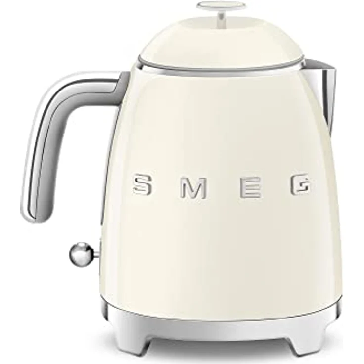 Smeg KLF05CREU Wasserkocher Mini 50's Style, 1400W, 0,8 L, Kunststoff, Wasserstandsanzeige, creme – Bild 4