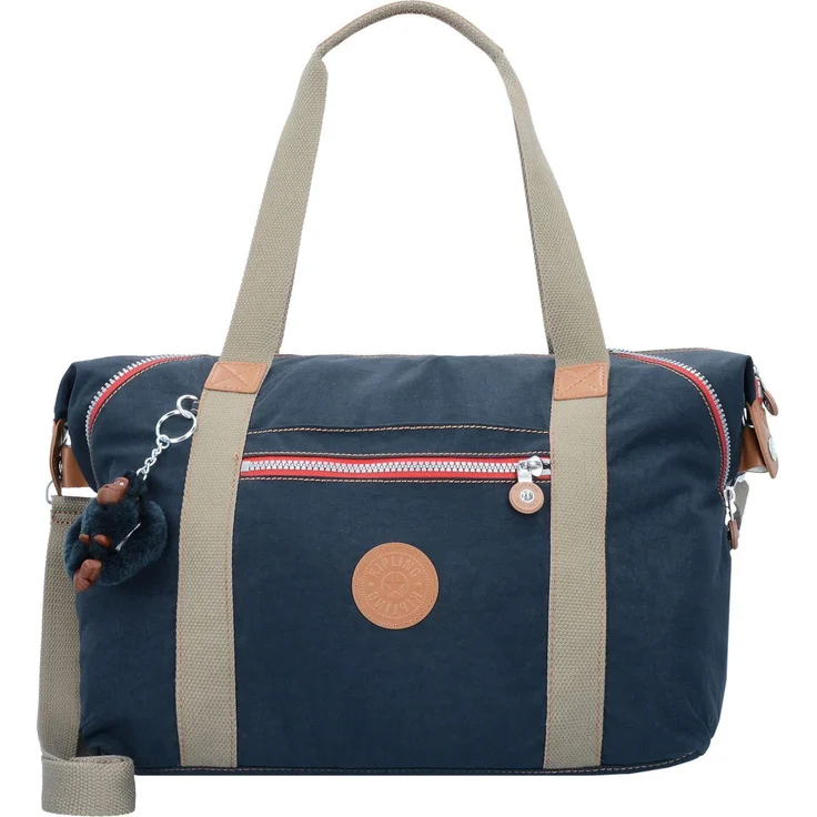 Kipling Classics Basic Art Schultertasche, 35 cm, mit abnehmbarem Umhängeriemen und sechs Nebenfächern, Blau – Bild 1