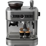 Philips Espressomaschine PSA3218/01 Barista Brew, halbautomatisch, 250-g-Bohnenbehälter, Edelstahl, Silber