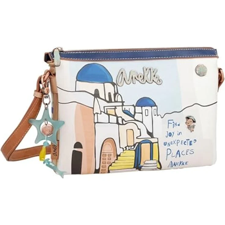 Anekke Umhängetasche 28 cm, mehrfarbig, 100% Polyurethan, 28 cm x 6 cm x 21 cm – Bild 1