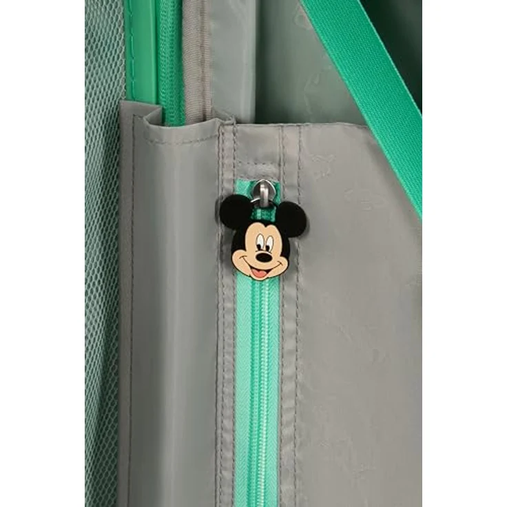 American Tourister Mickey Magic Kabinentrolley 55 cm, 4 Rollen, Dehnfalte, grün, 100% Polypropylen – Bild 9