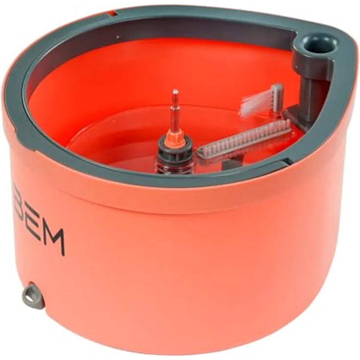 BEM Wischmopp ORBITA Bodenwischer Set mit Eimer, 2-in-1 mit Auswringfunktion, Filtersystem, selbsttrennendes Schmutz und Frischwassersystemм, 2 Mopp-Köpfe inkl. – Bild 7
