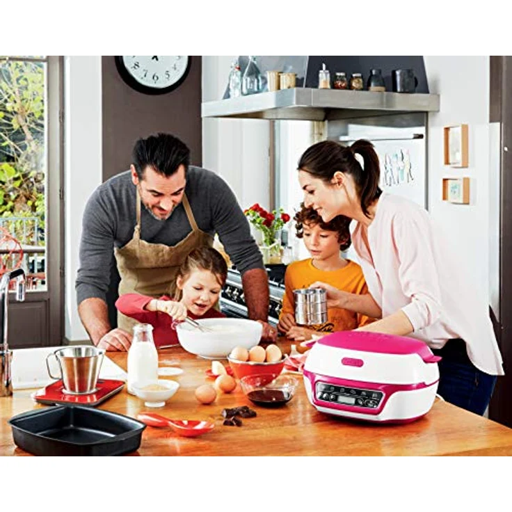 Tefal CAKE FACTORY KD8018 [Kuchenbackgerät, 5 automatische Programme, Zubehör inklusive: Rezeptbuch, Muffinform, Mini-Kuchenform, tiefe Form, für z.B. Lavakuchen, Brot, Cup Cakes, Brötchen] - Preisvergleich – Bild 3