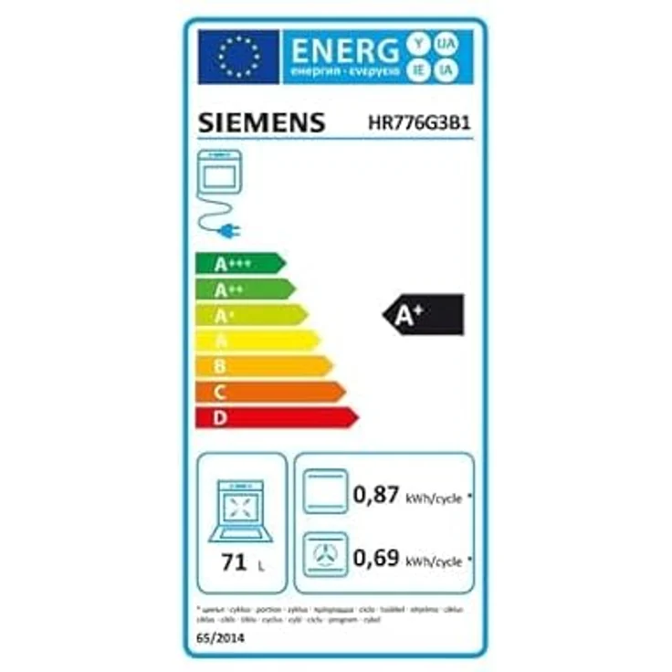 Siemens FOUR MULTIFONCTIONS PYROLYSE HR776G3B1, 71L Backofen mit Dampffunktion, Home Connect, schwarz – Bild 2