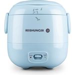 Reishunger Mini Reiskocher, hellblau | 0,3 L - 1-2 Portionen | hochwertige Keramikbeschichtung - Premium Topf | Handliche Größe für kleine Haushalte und unterwegs
