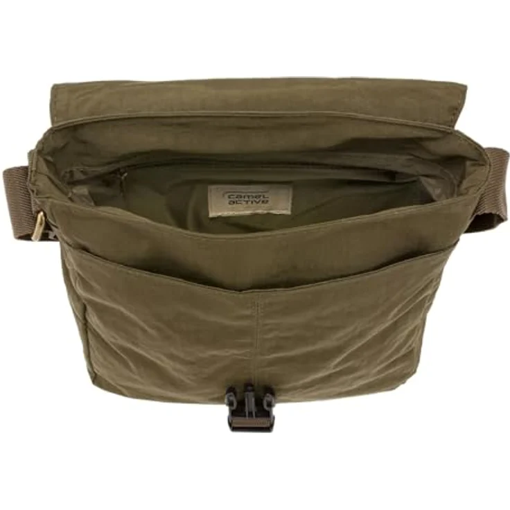 Camel Active Journey Umhängetasche, 22 cm, strapazierfähiges Nylon, 4 Liter Volumen, Grün – Bild 3