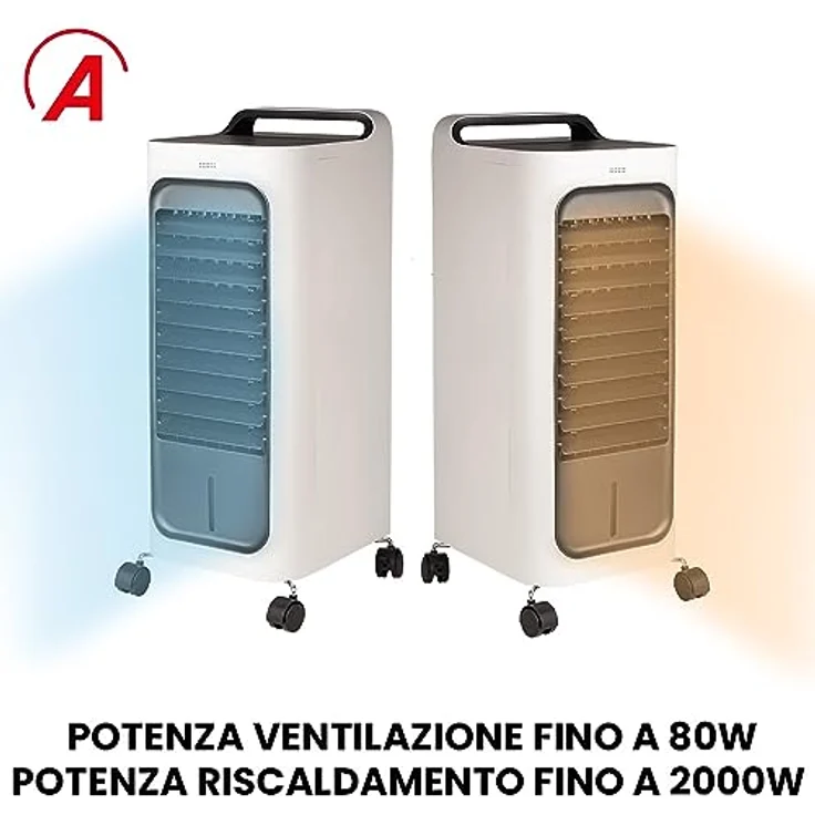 Ardes ARCF02 Keramik-Elektroheizung 2000W mit Gebläse, schwarz und weiß, multifunktional, LED-Display, Fernbedienung, automatische Oszillation – Bild 8