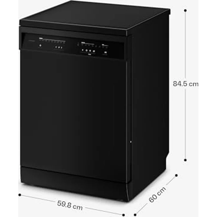 Klarstein Velaire Geschirrspüler 60cm, freistehend, 14 Plätze, 9 Programme, 42 dB, A, AquaStop, Edelstahl – Bild 8