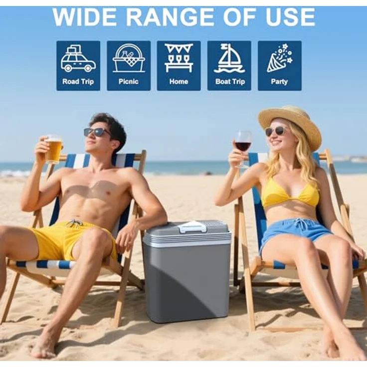 Puremy YT-A-24-XB 24 Liter Kühlbox, 2 in1 elektrische Kühlbox mit ECO & MAX Modus, leise für Auto und Zuhause, kühlen und wärmen – Bild 7