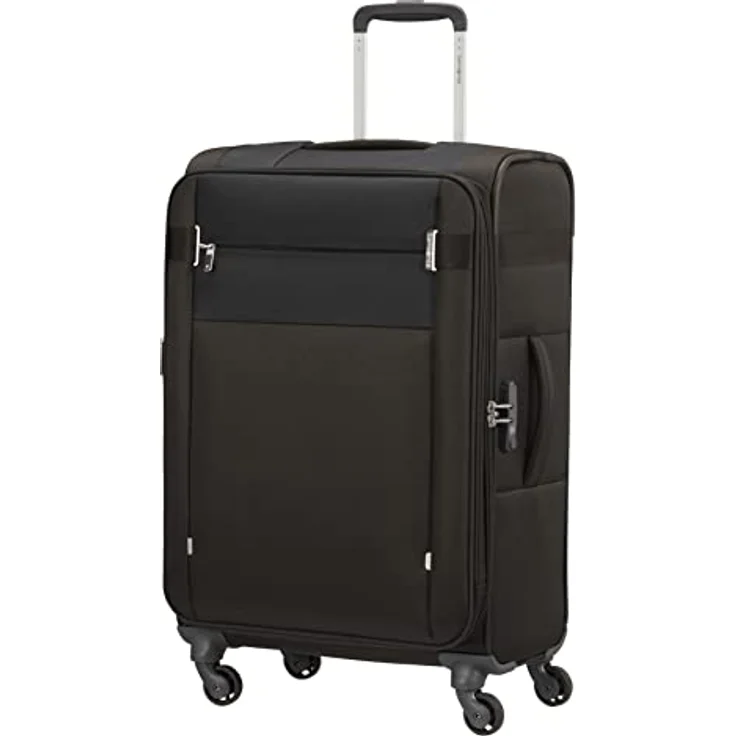 Samsonite Citybeat - Spinner L, Erweiterbar Koffer, 78 cm, 105/113 L, Schwarz (Black) – Bild 1