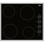 BEKO Elektro-Kochfeld HIC 64100 X, Glaskeramik-Kochzonen, 4 Kochzonen, schwarz