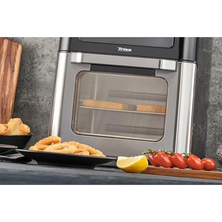 Trisa Electronics HEIßLUFTFRITTEUSE, 12 L, Schwarz, Edelstahl, Touchscreen-Display, Sichtfenster, programmierbar – Bild 6