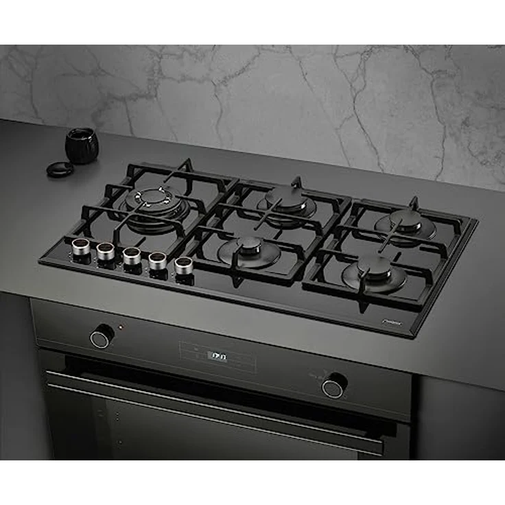 Phönix PG-901LT Einbau Gaskochfeld Glas Kochfeld Gaskocher 5 Kochplatten autark (freistehend- / Einbau- Gaskochfeld) inkl. WOK-Aufsatz + Gasherdkreuz - Preisvergleich – Bild 3