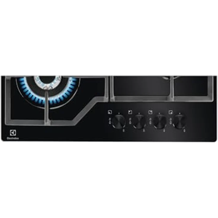 Electrolux Gaskochfeld Gas on Glass 60 cm schwarz mit Sicurgas-Sicherheit – Bild 3