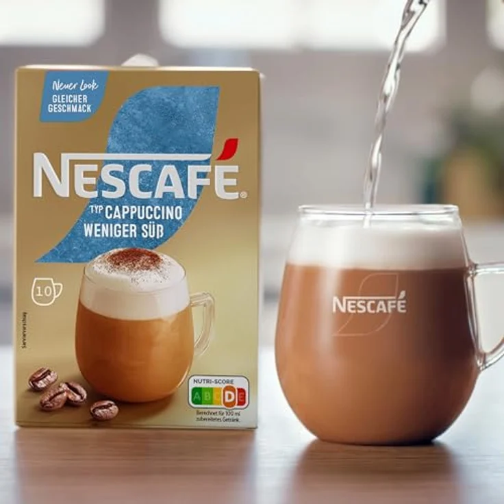 Nescafe Typ Cappuccino Weniger Süß Getränkepulver Löslich 125g – Bild 5