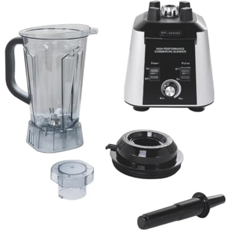 GastroHero Standmixer Blender ECO3, 2,5 Liter, 30000 U/min, 1680 W, sechs Edelstahlklingen, Aluminium-Korpus – Bild 2