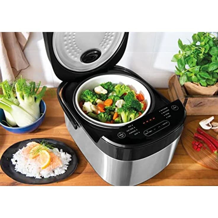 Gastroback Design Multicook Pro, 42527, 8 in 1 Multifunktionskocher mit voreingestellten Programmen, 5 Liter, 3D-Heizsystem und Warmhaltefunktion – Bild 5