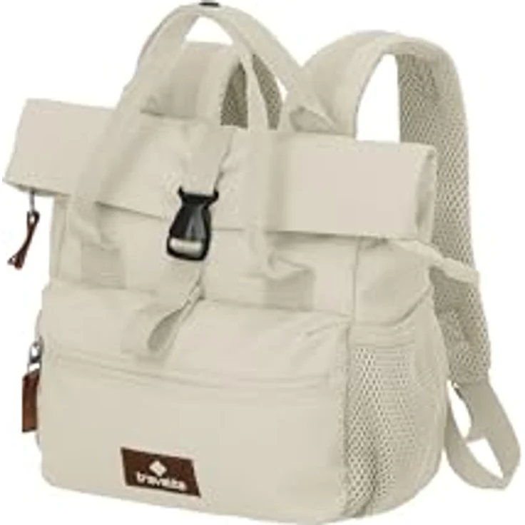 Travelite Basics City Rucksack, 27 cm, off white, 100% Polyester, 20 cm x 10 cm – Bild 1