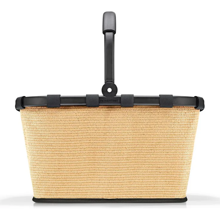 REISENTHEL® Shopper Carrybag, Polyester Einkaufstasche mit praktischem Reißverschlussfach, schwarz