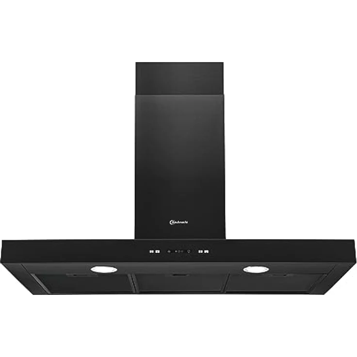 Bauknecht DBIBS93FLLK Wandhaube, Wandmontage, Abluft / Umluft, schwarz – Bild 2