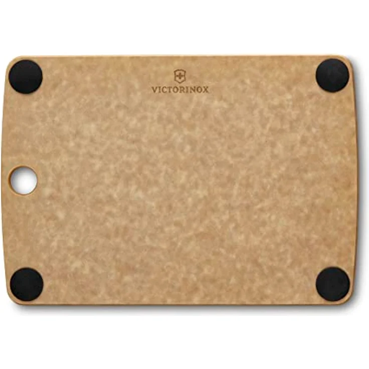 Victorinox Schneidebrett, All-in-One Cutting Board XS 25.4 x, 17.8 x, 0.6, Saftrille, Klingenschonend, Rutschfest, Spülmaschinengeeignet, Braun – Bild 2