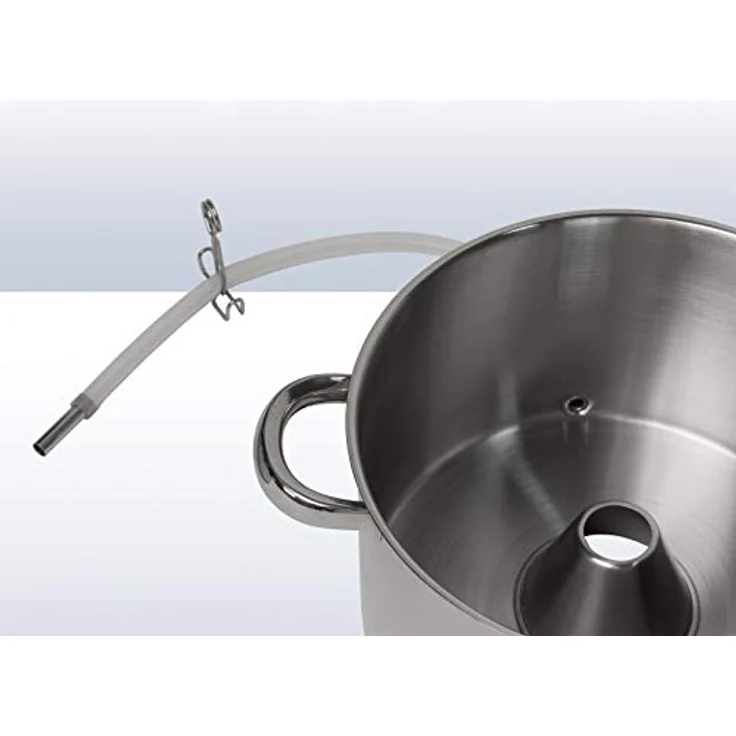 dema Dampfentsafter, mit integriertem Kochtopf-Set, Obstentsafter, aus Edelstahl, Einfüllschacht für ganze Früchte, direkter Saftauslauf, induktionsgeeignet, zerlegbar, silber – Bild 6