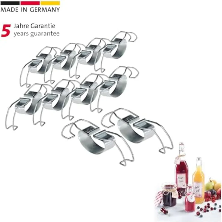 Westmark 10 Universalbügel für Weckgläser, Stahl, Silber, 40502251 – Bild 2