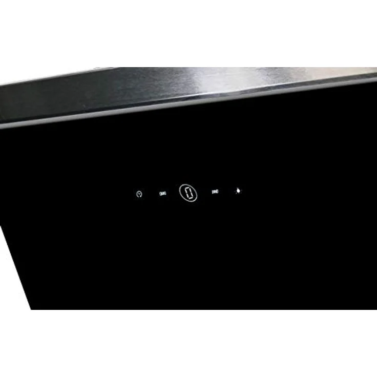 Respekta Dunstabzugshaube kopffrei / Dunstabzugshaube schräg 60 cm / Glasschirm mit Edelstahlrahmen in Schwarz / Abluft - und Umluftfunktion / CH89060S / A++ / 39–59 dB – Bild 3