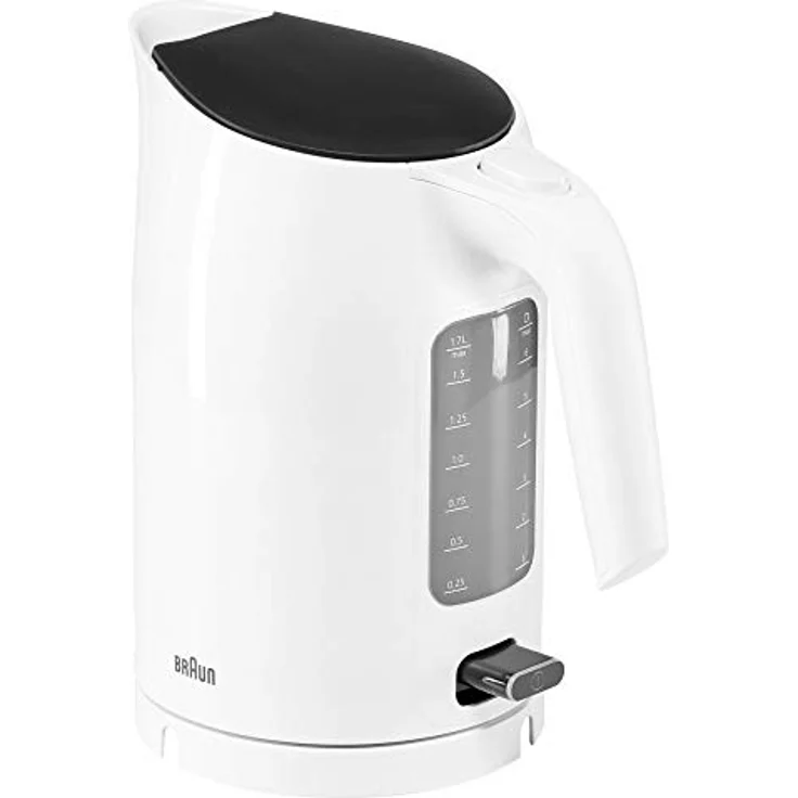 Braun WK 3110 WH Wasserkocher | Füllmenge 1,7 l | 3.000 Watt | Schnellkochsystem | Herausnehmbarer Anti-Kalk-Filter | Große Wasserstandsanzeige | BPA Frei | Weiß – Bild 3