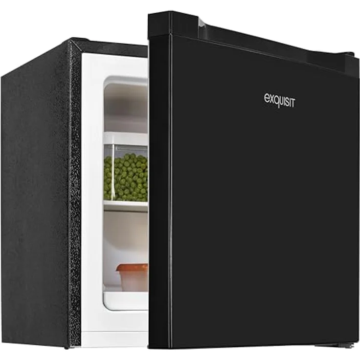Exquisit Mini-Gefrierschrank GB40-050C, 31 Liter, 4-Sterne-Gefrierfach, Energieklasse C, kompakt, schwarz – Bild 3