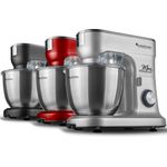 TurboTronic by Z-Line Küchenmaschine Knetmaschine, schwarz, Rührmaschine, 1200 W, 5 l Schüssel, Teigkneter, Küchenmixer, 1200W mit 6,5L Edelstahl-Rührschüssel - Preisvergleich
