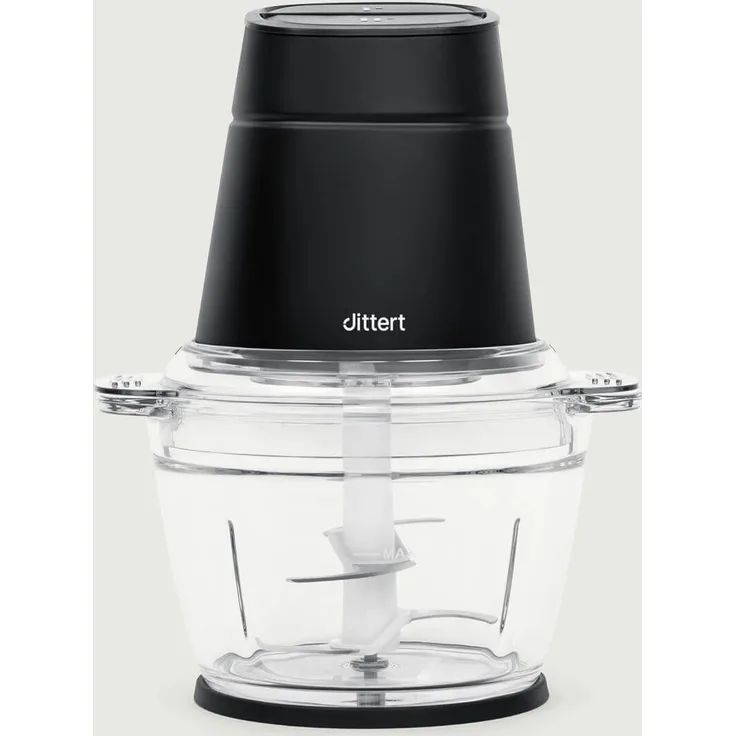 Dittert MI004B-00 Serie One Zerkleinerer, 500 W, 4 Klingen, 1 l, Schwarz und Transparent, Versandkostenfrei