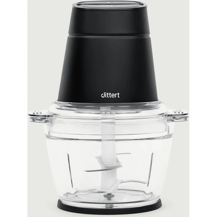 Dittert MI004B-00 Serie One Zerkleinerer, 500 W, 4 Klingen, 1 l, Schwarz und Transparent, Versandkostenfrei