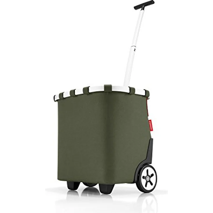 reisenthel carrycruiser Tragbarer Einkaufstrolley mit stabilem Aluminiumrahmen, Schultergurt und herausnehmbarer Netz-Innentasche Aus wasserabweisendem Material, Couleur:Frame Leo Macchiato – Bild 3