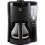 Melitta Look - Filterkaffeemaschine mit Glaskanne und entnehmbarem Wassertank, für bis zu 10 Tassen Kaffee, schwarz