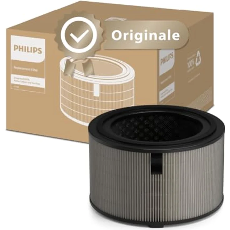 Philips FY3400/30 HEPA NanoProtect Ersatzfilter für 2-in-1-Luftreiniger/-befeuchter PureProtect 3400 Series, 99,97% Partikelfiltration, bis zu 1 Jahr verwendbar, 1 Stück – Bild 1