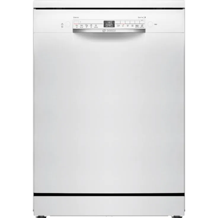 Bosch Serie 2 SMS2HTW06E, Freistehende Spülmaschine für 13 Maßgedecke, Energieeffizienz C, 5 Programme, Hygienefunktion, Höhenverstellbarer Oberkorb