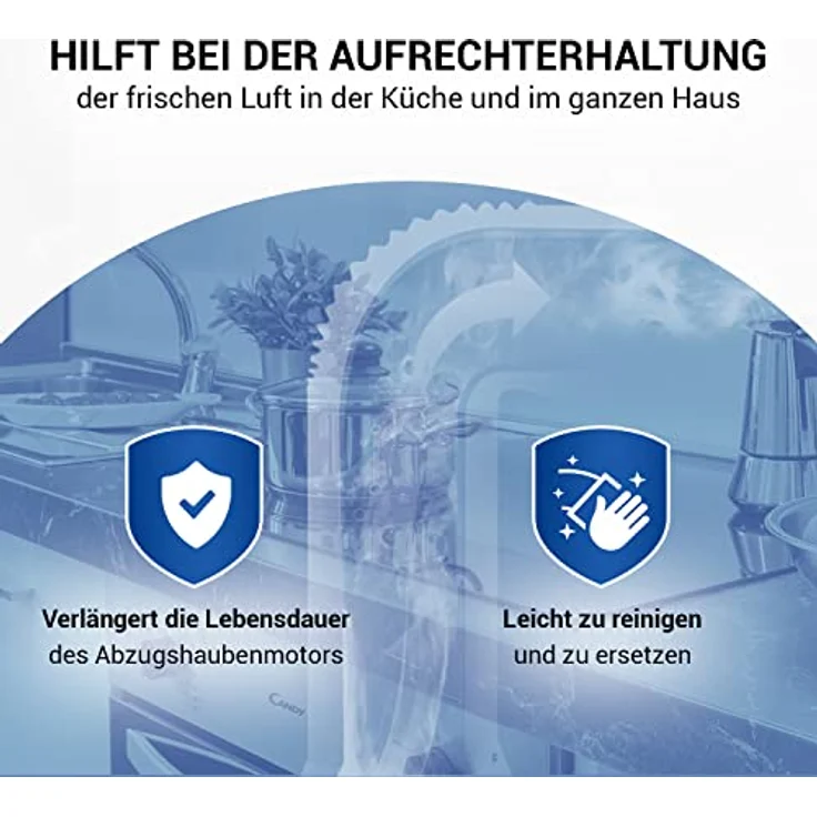 VIOKS Aktivkohlefilter Set 4 Stk, passend wie Bosch 00353121, für Dunstabzugshauben – Bild 6