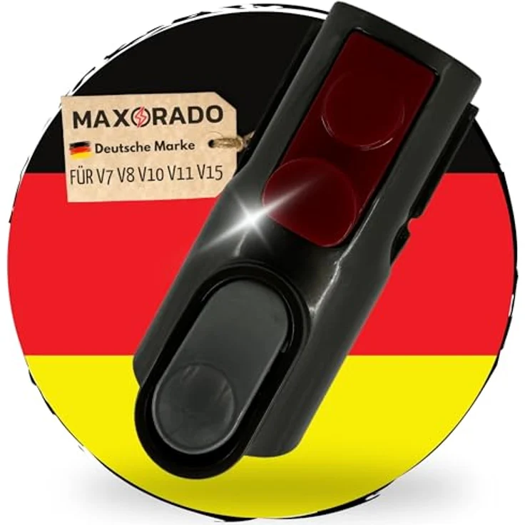 Maxorado V6 Anschluss Adapter, kompatibel mit Dyson V7 V8 V10 V11 V15, für Bodendüse und Kombidüse, Klickverschluss, grau – Bild 1