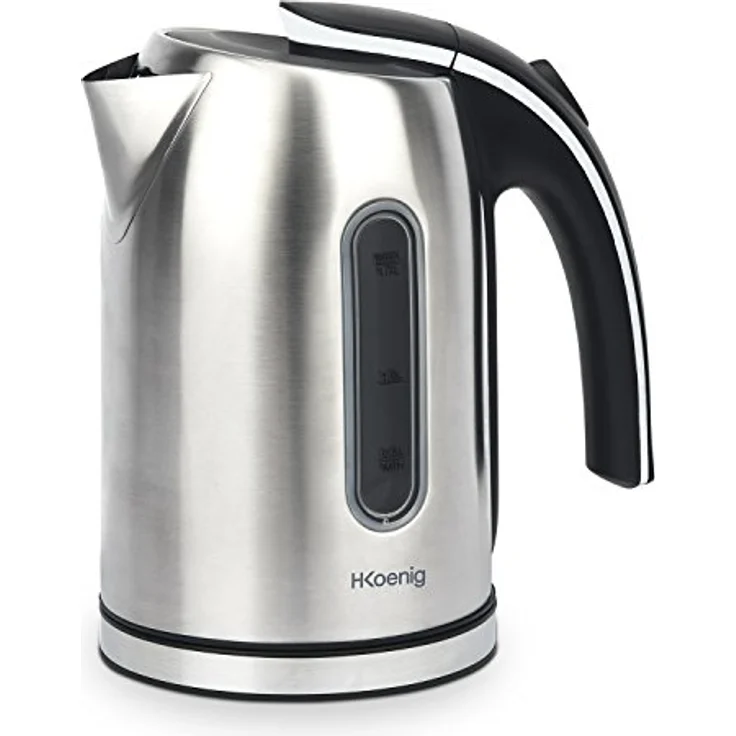 H.Koenig BO17 Wasserkocher - 1,7 L - Wasserstandsanzeige - 2200 W - Edelstahl - silber – Bild 2